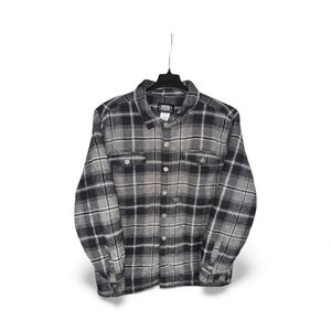 Rugged Wear Plaid Fleeced Lined Button Up Jacket Mens XL